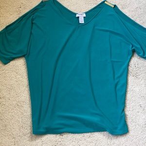 Casual teal shirt